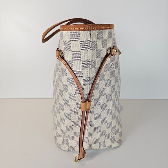 Louis Vuitton Damier Azur Neverfull MM Pink Ballerine Tote - Picture 5 of 13